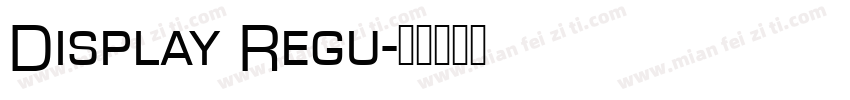 Display Regu字体转换